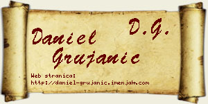 Daniel Grujanić vizit kartica